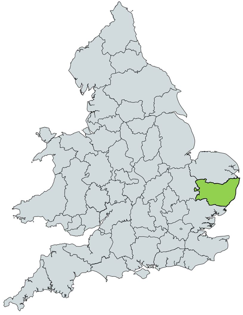 Map of Suffolk